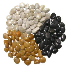 Natural river stone pebbles landscaped stone